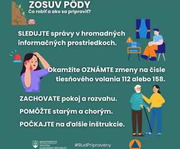 Aktuality / Odporúčania civilnej ochrany - Povodeň, Zosuv pôdy, Vietor - foto